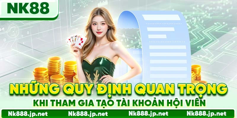 Những quy định quan trọng khi tham gia tạo tài khoản hội viên