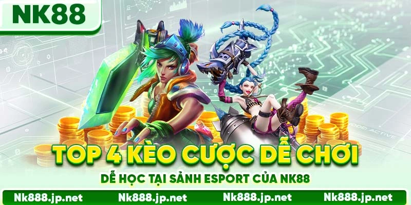 Top 4 kèo cược dễ chơi, dễ học tại sảnh Esport của Nk88